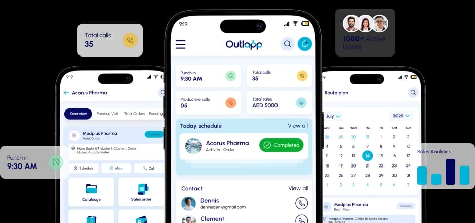 Outlapp dashboard preview